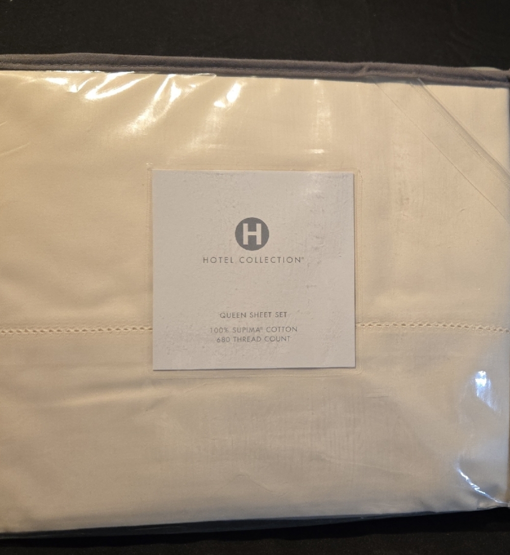 HOTEL COLLECTION SUPIMA COTTON QUEEN SHEET SET!